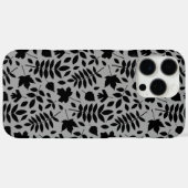 落ちた離れパターン黒のグレー Case-Mate iPhoneケース (裏面 (横))