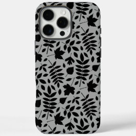 落ちた離れパターン黒のグレー iPhone 16 PRO MAXケース