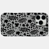 落ちた離れパターン黒のグレー Case-Mate iPhoneケース (裏面 (横))