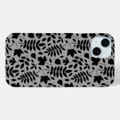 落ちた離れパターン黒のグレー Case-Mate iPhoneケース (裏面 (横))