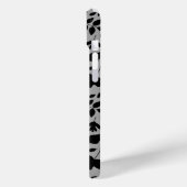 落ちた離れパターン黒のグレー Case-Mate iPhoneケース (裏面 / 左)