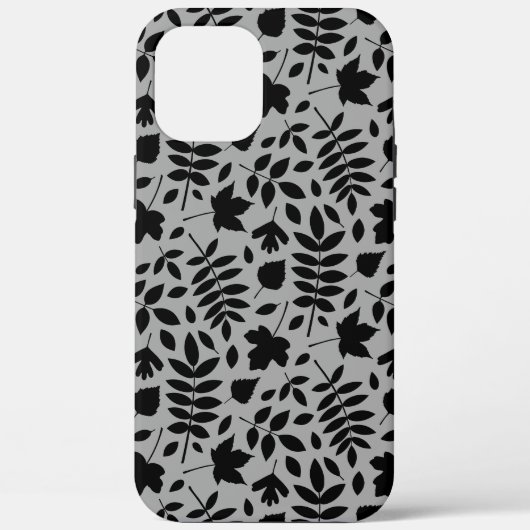 落ちた離れパターン黒のグレー Case-Mate iPhoneケース (裏面)
