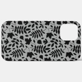 落ちた離れパターン黒のグレー Case-Mate iPhoneケース (裏面 (横))