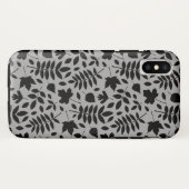 落ちた離れパターン黒のグレー Case-Mate iPhoneケース (裏面(横))