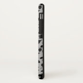 落ちた離れパターン黒のグレー Case-Mate iPhoneケース (裏面/左)