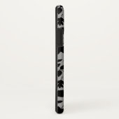 落ちた離れパターン黒のグレー Case-Mate iPhoneケース (裏面/右)