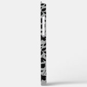 落ちた離れパターン黒のグレー Case-Mate iPhoneケース (裏面 / 左)