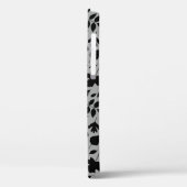 落ちた離れパターン黒のグレー Case-Mate iPhoneケース (裏面 / 左)