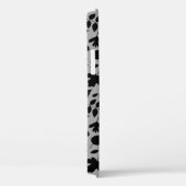 落ちた離れパターン黒のグレー Case-Mate iPhoneケース (裏面 / 右)