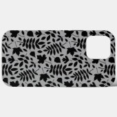 落ちた離れパターン黒のグレー Case-Mate iPhoneケース (裏面 (横))