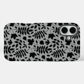 落ちた離れパターン黒のグレー Case-Mate iPhoneケース (裏面 (横))