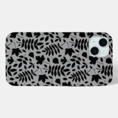 落ちた離れパターン黒のグレー Case-Mate iPhoneケース (裏面 (横))