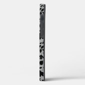 落ちた離れパターン黒のグレー Case-Mate iPhoneケース (裏面 / 左)