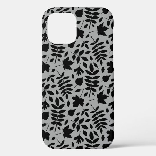 落ちた離れパターン黒のグレー Case-Mate iPhoneケース (裏面)