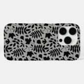落ちた離れパターン黒のグレー Case-Mate iPhoneケース (裏面 (横))