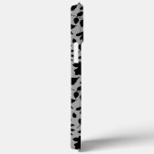 落ちた離れパターン黒のグレー Case-Mate iPhoneケース (裏面 / 右)