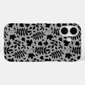 落ちた離れパターン黒のグレー Case-Mate iPhoneケース (裏面 (横))