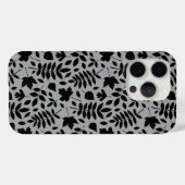 落ちた離れパターン黒のグレー Case-Mate iPhoneケース (裏面 (横))