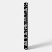 落ちた離れパターン黒のグレー Case-Mate iPhoneケース (裏面 / 左)