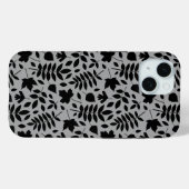 落ちた離れパターン黒のグレー Case-Mate iPhoneケース (裏面 (横))