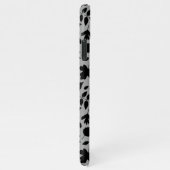 落ちた離れパターン黒のグレー iPhoneケース (右側)