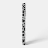 落ちた離れパターン黒のグレー SAMSUNG GALAXYケース (左側面)