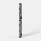 落ちた離れパターン黒のグレー SAMSUNG GALAXYケース (右側面)