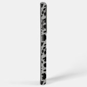 落ちた離れパターン黒のグレー SAMSUNG GALAXYケース (右側面)