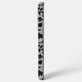 落ちた離れパターン黒のグレー SAMSUNG GALAXYケース (左側面)