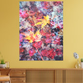 落ちた離れ抽象芸術 キャンバスプリント (インサイチュ (リビング))