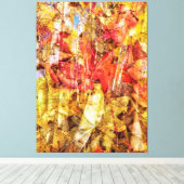 落ちた離れ抽象芸術 キャンバスプリント (インサイチュ (ウッドフロア))