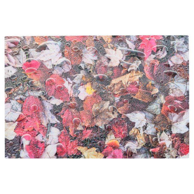 落ちた離れ抽象芸術 メタルプリント (正面)