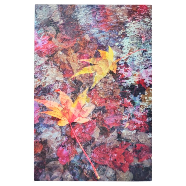 落ちた離れ抽象芸術 メタルプリント (正面)