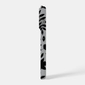 落ちた離れLGパターンブラックオングレー iPhoneケース (左側面)