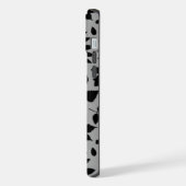 落ちた離れLGパターンブラックオングレー iPhoneケース (左側面)