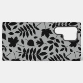 落ちた離れLGパターンブラックオングレー SAMSUNG GALAXYケース (裏面横)