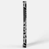 落ちた離れLGパターンブラックオングレー SAMSUNG GALAXYケース (右側面)