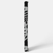 落ちた離れLGパターンブラックオングレー SAMSUNG GALAXYケース (左側面)