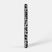 落ちた離れLGパターンブラックオングレー SAMSUNG GALAXYケース (右側面)