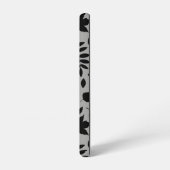 落ちた離れLGパターンブラックオングレー SAMSUNG GALAXYケース (左側面)