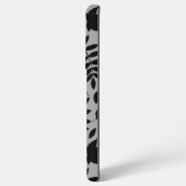 落ちた離れLGパターンブラックオングレー SAMSUNG GALAXYケース (裏面横)