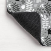 落ちた離れRPTパターン白黒オン灰色 マウスパッド (コーナー)