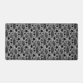 落ちた離れRPTパターン黒のグレー デスクマット (正面)