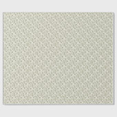 落ちた離れSMLパターングリーンオンクリーム ラッピングペーパー (フラット)