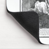 落ちているアリスウサギ穴 マウスパッド (コーナー)