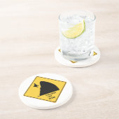 落ちるおもしろいな猫の地帯の印のコースター コースター (側面)