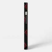 落ちるちび悪魔の羽 iPhoneケース (左側面)