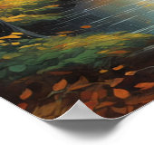 落ちるエレガンス、紅葉 ポスター (角)