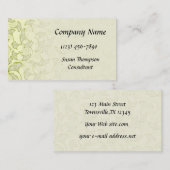 落ちるエレガントな専門のイチョウの葉 名刺 (正面/裏面)