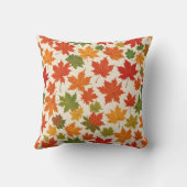 落ちるカエデの葉の枕 クッション (裏面)